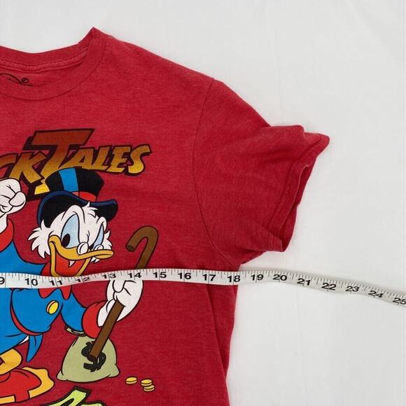Disney Duck Tales Graphic T-Shirt Red Short Sleeve Crew Neck Donald Men's M - Picture 6 of 7